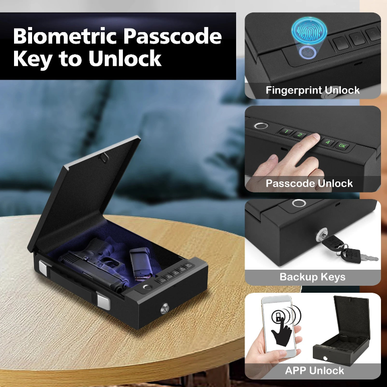 Safetouch Multi-Access Portable Smart Handgun Safe