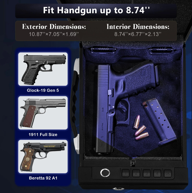 Safetouch Multi-Access Portable Smart Handgun Safe