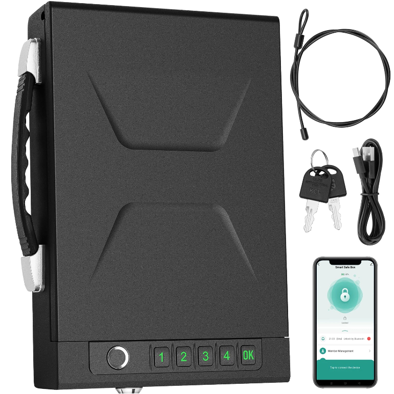 Safetouch Multi-Access Portable Smart Handgun Safe