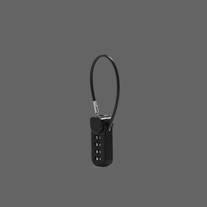 Safetouch 4-Digit Combo Lock With Retractable Coil Wire