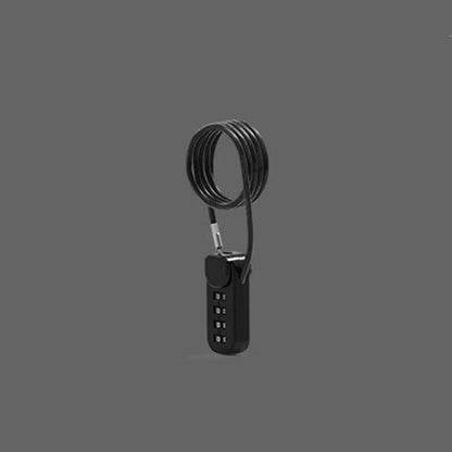 Safetouch 4-Digit Combo Lock With Retractable Coil Wire