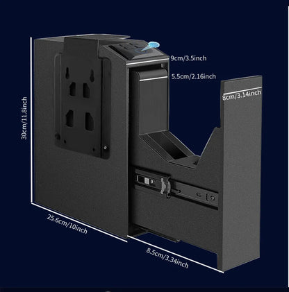 Safetouch Multi-Access Mountable Smart Handgun Safe with Blue LED Light