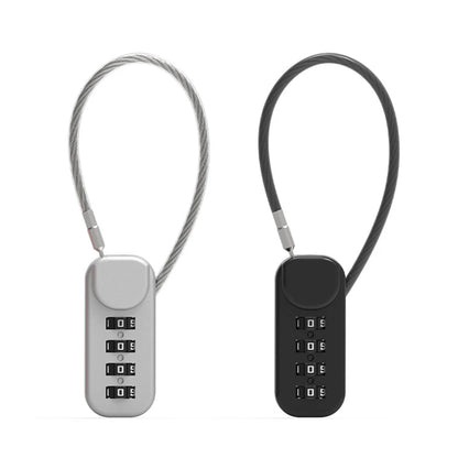 Safetouch 4-Digit Combo Lock With Retractable Coil Wire