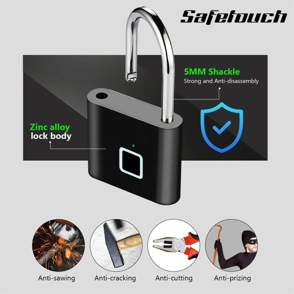 Safetouch Fingerprint Padlock