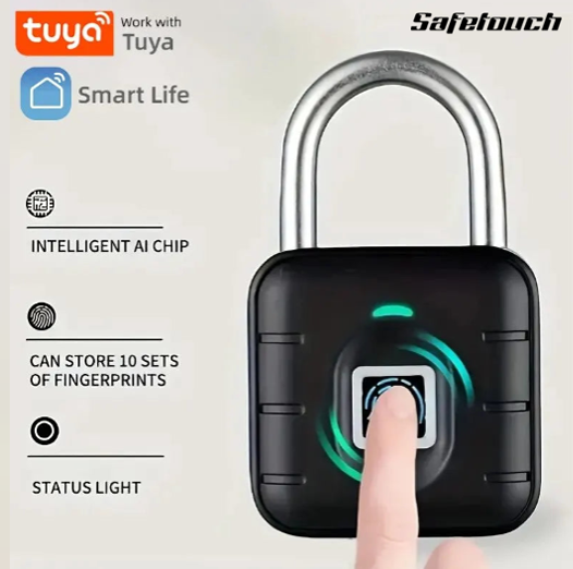 Safetouch Fingerprint-Access Padlock