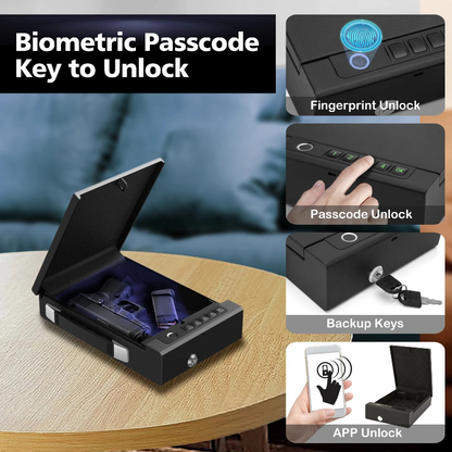 Safetouch Multi-Access Portable Smart Handgun Safe