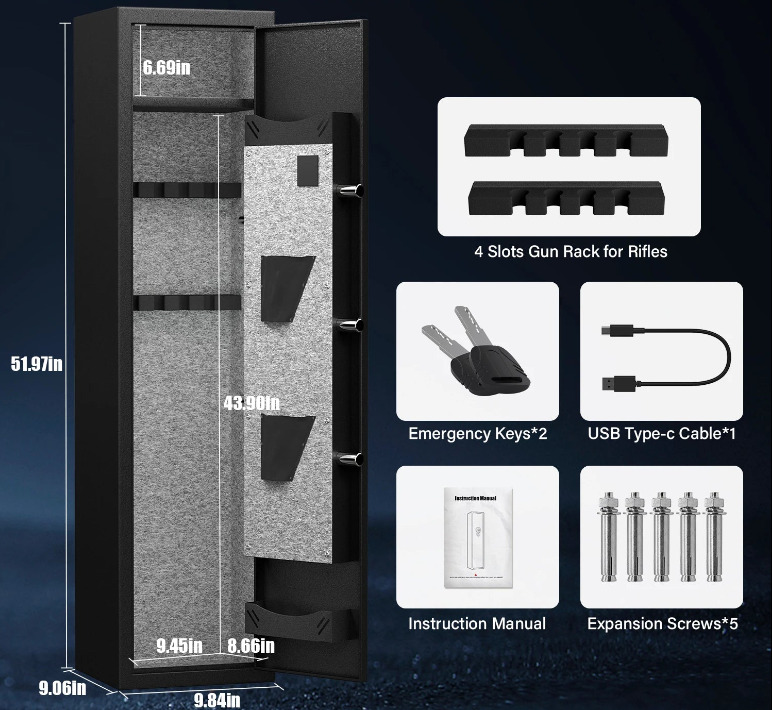 Safetouch Multi-Access Mountable Firearms Safe